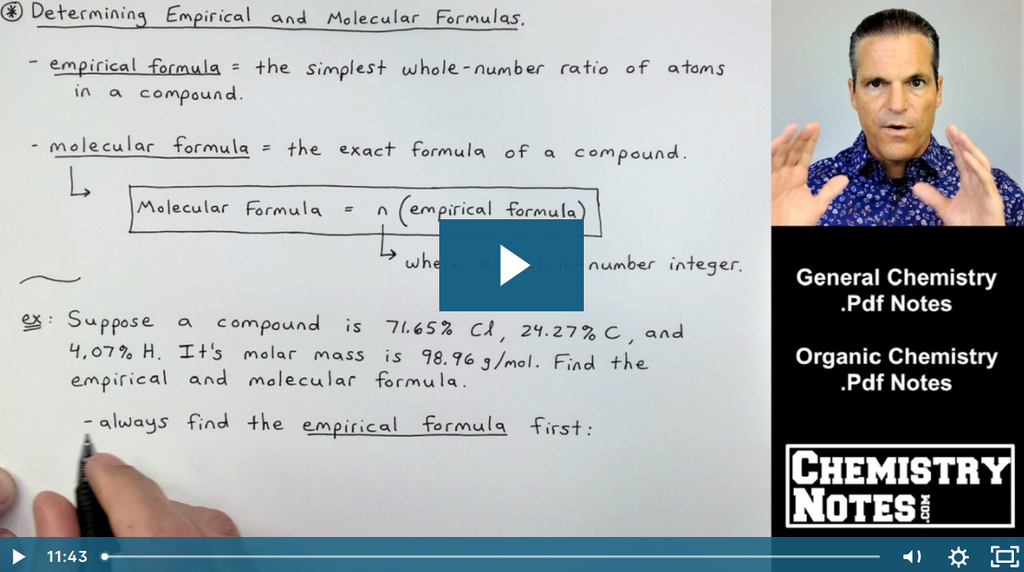 S3E3 - How to Find the Empirical Formula and Molecular Formula