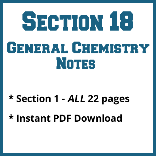 Section 18 General Chemistry Notes