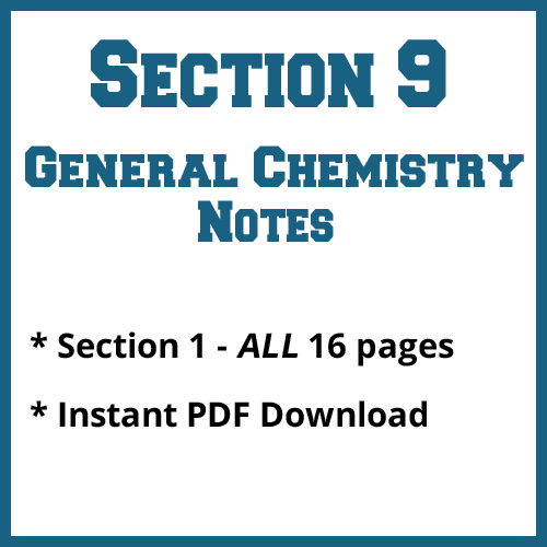 Section 9 General Chemistry Notes