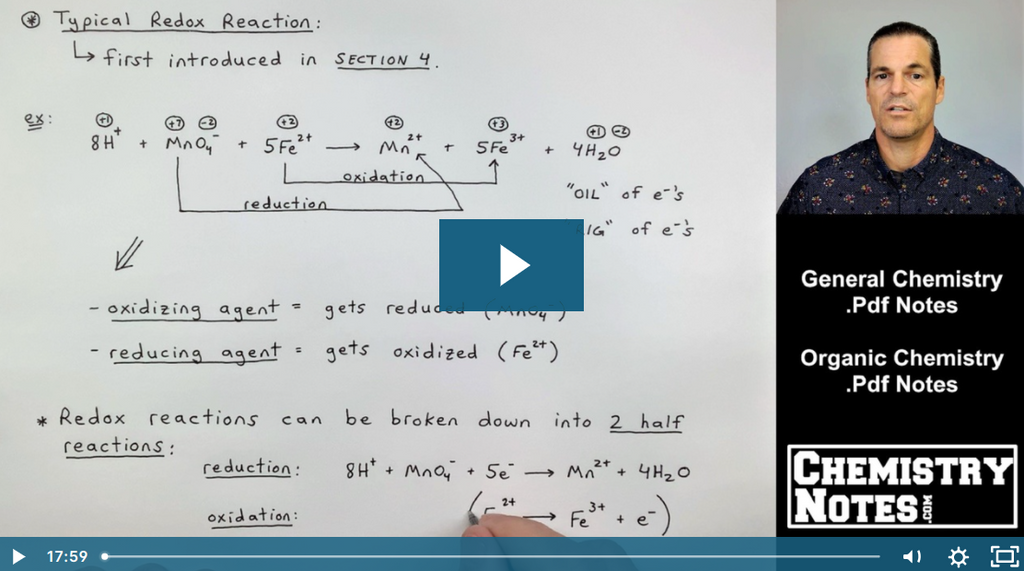 S17E1 - Redox Reaction Examples and the Galvanic Cell