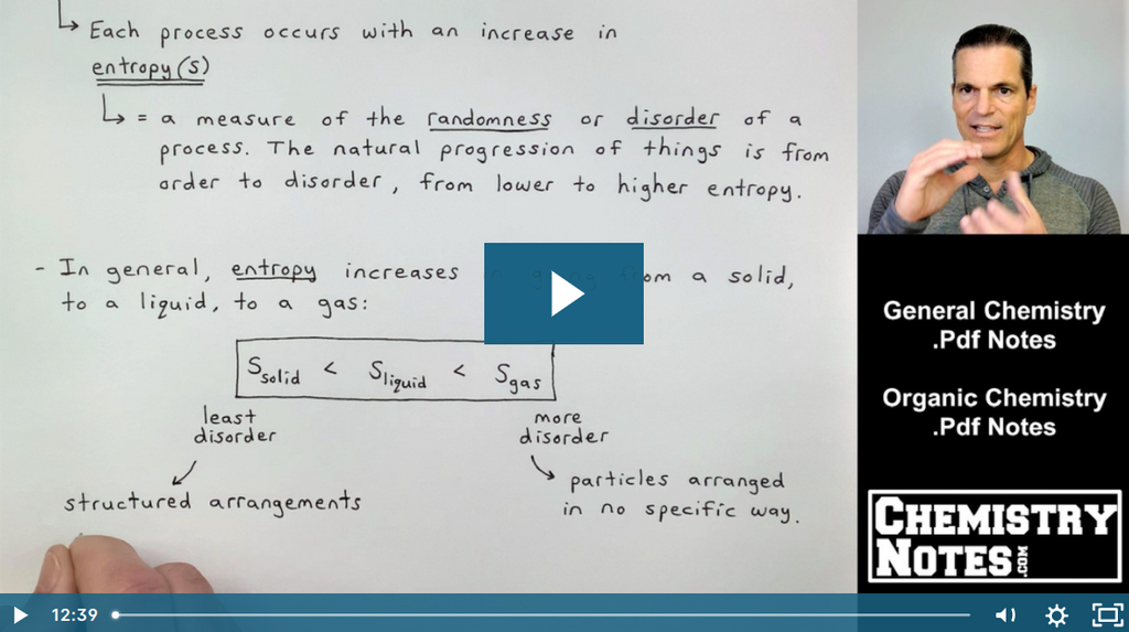 S16E1 - Entropy and Spontaneous Processes in Chemistry