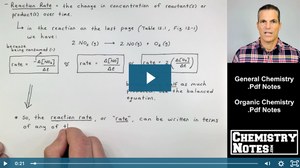 S12E1 - Chemical Kinetics and Reaction Rates