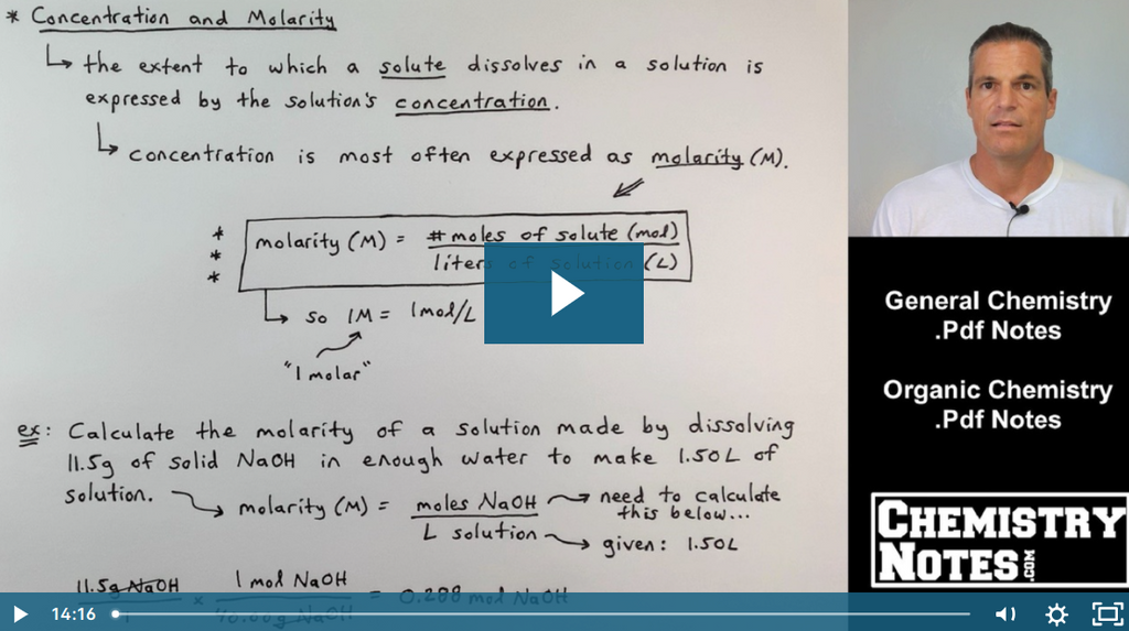 S4E3 - Molarity Calculations. How to Find Molarity of the Solution