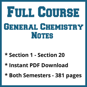 Full Course General Chemistry Notes
