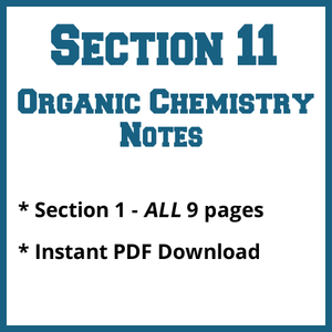 Section 11 Organic Chemistry Notes