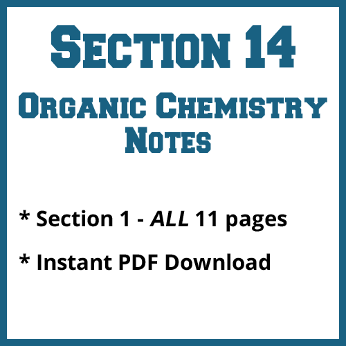 Section 14 Organic Chemistry Notes