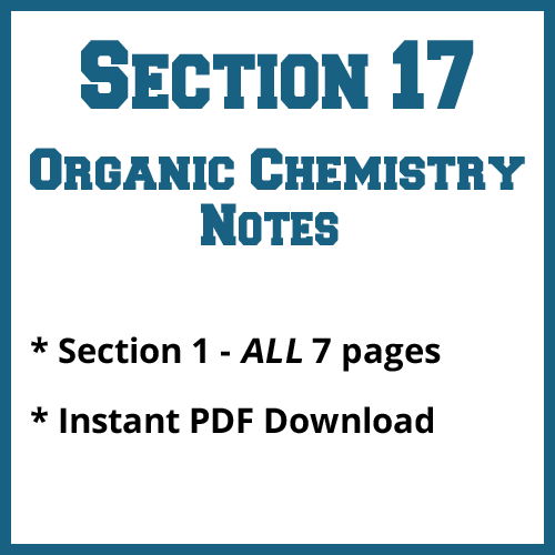 Section 17 Organic Chemistry Notes