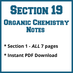 Section 19 Organic Chemistry Notes