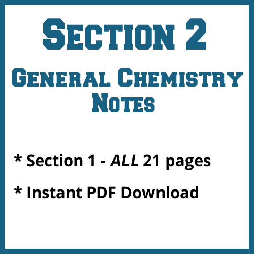 Section 2 General Chemistry Notes
