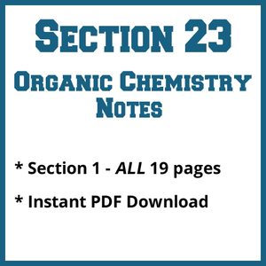 Section 23 Organic Chemistry Notes