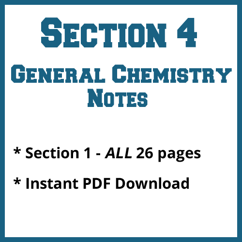Section 4 General Chemistry Notes
