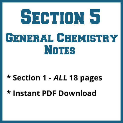 Section 5 General Chemistry Notes